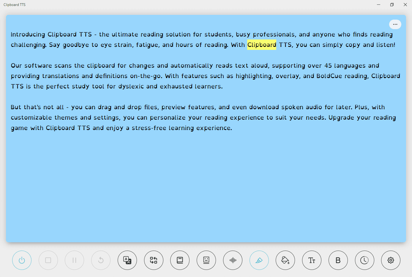 highlighting word overlay